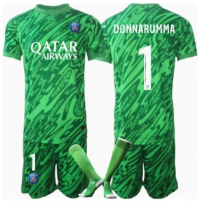 Paris Saint-Germain Gianluigi Donnarumma #1 Brankářské Dětské Domácí dres komplet 2024-25 Krátký Rukáv (+ trenýrky)